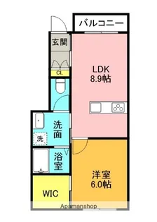 ピース・シリウス B棟【B103号室】の間取り