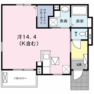 エルハーベン幟町【1階】の間取り