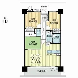 サーパス福島【9階】の間取り