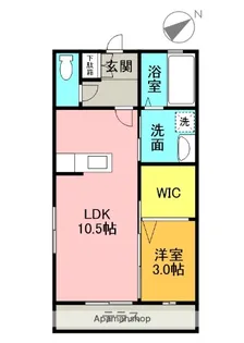 セグラ安宅【201号室】の間取り