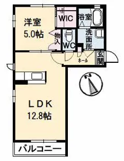 シャーメゾン弐丈【2階】の間取り