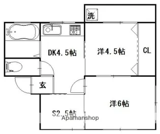 セリーヌA館【3階】の間取り