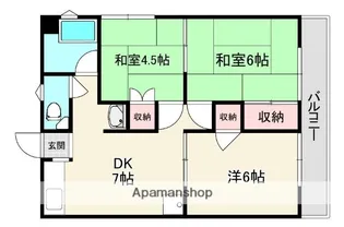 東條ハイツ【3階】の間取り