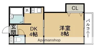 パレス南佐古八番館【305号室】の間取り