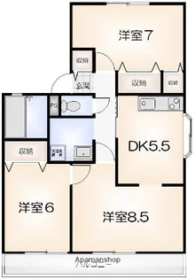 マイファミール【A201号室】の間取り