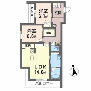 シャーメゾンプレミアス下助任BELS認証【3階】の間取り
