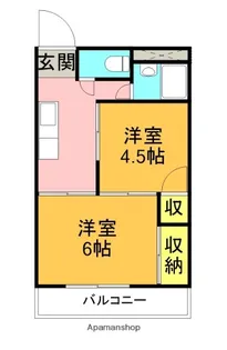 レジェンド国府【6階】の間取り