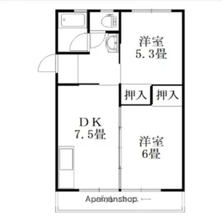 第2三宅ビル【5階】の間取り