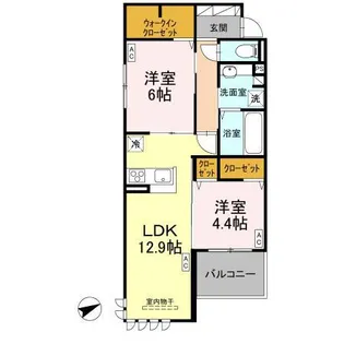 ドゥ・アムール【3階】の間取り