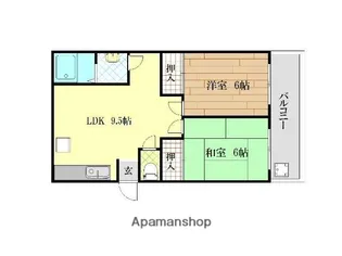 杉田ビル【3階】の間取り