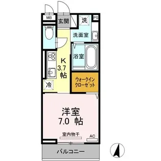アイリーブ南佐古【2階】の間取り