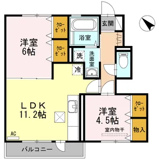 ノール プラージュ【1階】の間取り