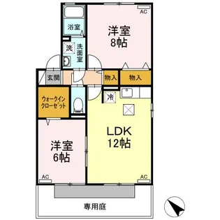 クウラージュ C棟【1階】の間取り