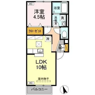 ハピネス杜【1階】の間取り