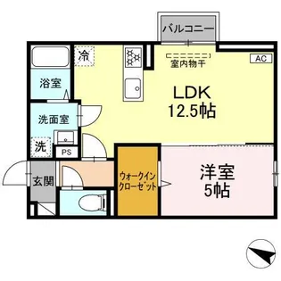 クリエ・ガーデン【1階】の間取り
