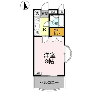 サンハイツ沖浜【3階】の間取り