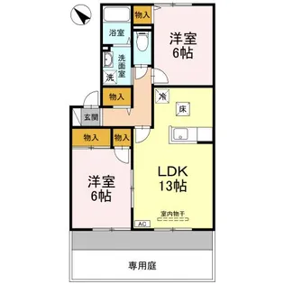 プラザ・ルミエール C棟【1階】の間取り