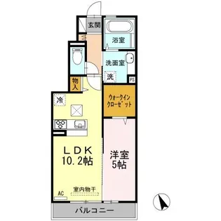 フレシールウッド【1階】の間取り
