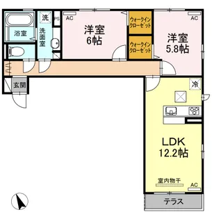 ロイヤルハイム【1階】の間取り