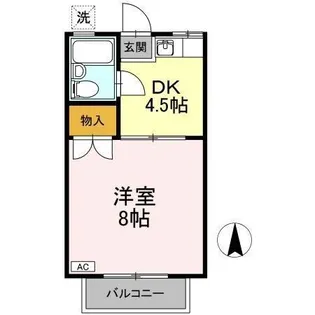 プレジール南昭和【101号室】の間取り