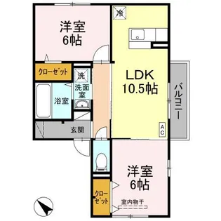 グランモア野神【2階】の間取り