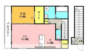 ヴィラ リッシュ【2階】の間取り