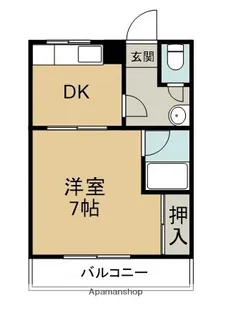 ハローハイツ【2階】の間取り