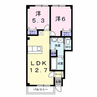 リオ・グランデA【1階】の間取り