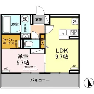 サンセール問屋町【2階】の間取り