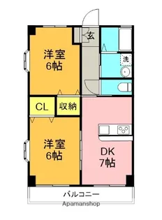 コーポT&Y【205号室】の間取り