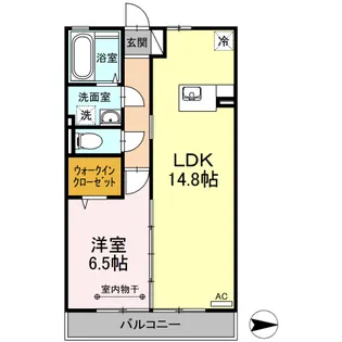 ウィルモア夷山 B棟【2階】の間取り