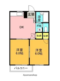 ファミーユ笠木【A202号室】の間取り