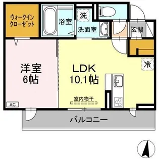 キャトルセゾン 南佐古【3階】の間取り