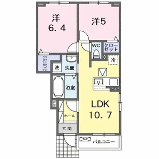 メゾン・ド・ティアラ阿南 N【1階】の間取り