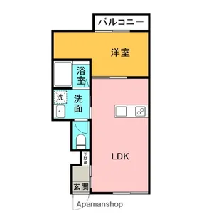 ピース・スクエア羽ノ浦B【1階】の間取り