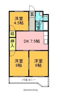 コーポサンライズ【403号室】の間取り