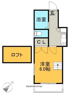ロフトタウン住吉【2階】の間取り