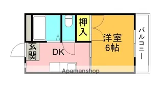 ハイツレーベ【202号室】の間取り