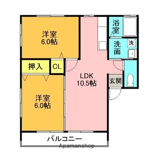 イノセントコーポ【2階】の間取り