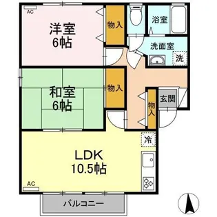 ピュアメゾン B棟【2階】の間取り