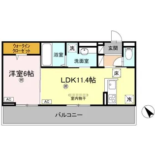 サンセール問屋町II【1階】の間取り