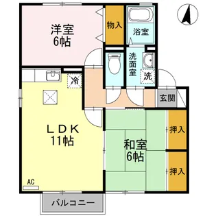 セレクト川内 B棟【1階】の間取り