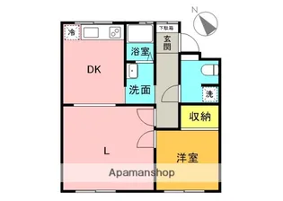 ハコニス・アパートメントA棟【A203号室】の間取り