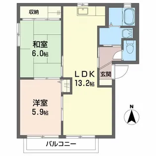 シャーメゾン ラヴィ B棟【1階】の間取り