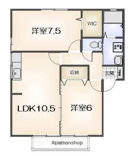 サニーヒル沖浜【101号室】の間取り