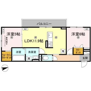 エムフルージュ【3階】の間取り