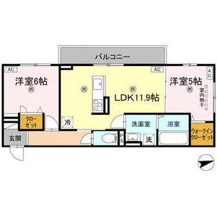 エムフルージュ【2階】の間取り