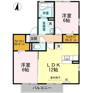プリマ クレール B棟【2階】の間取り