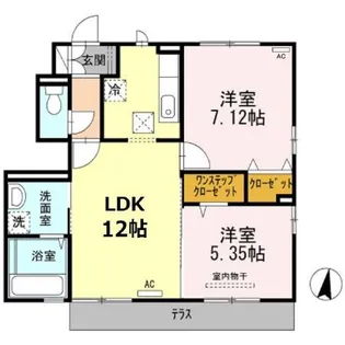 コスモ スクエアII B棟【1階】の間取り