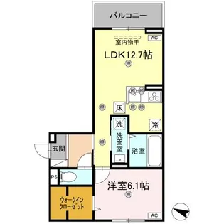 フィオーレガーデン北田宮 C【1階】の間取り